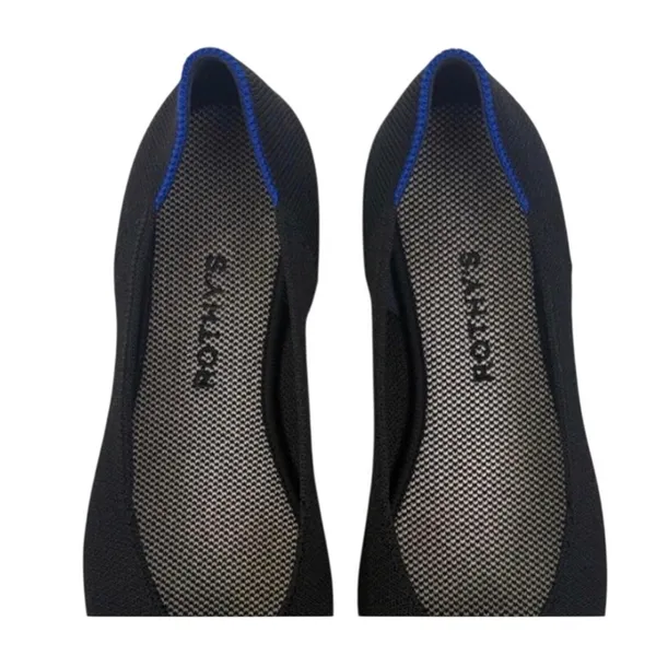 Rothy’s The Flat Womens 7.5 Black Round Toe Slip On Shoes - Image 4