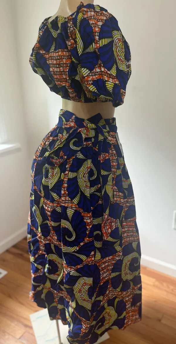 Skirt And Top Blue Size XL - Image 4
