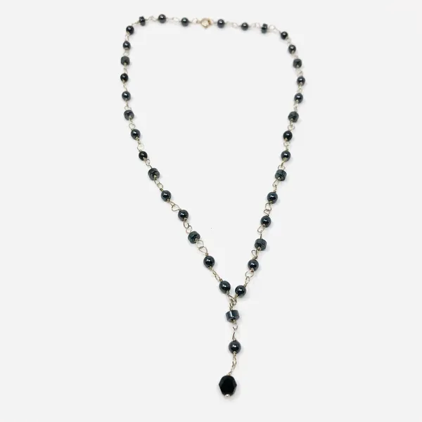 Delicate sterling silver, beaded  necklace - Image 5