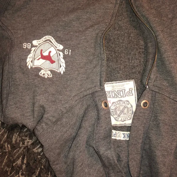 PINK zip up sweatshirt - Image 2