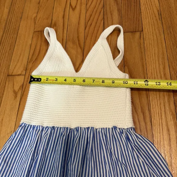 Kule Tuckernuck Esmee‎ Crochet Top Stripe Poplin Skirt Dress Size Small - Image 7