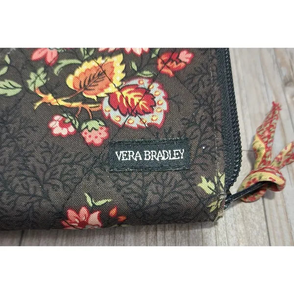 Vera Bradley Floral Wallet Clutch‎ Zip Around Travel Organizer - Image 5