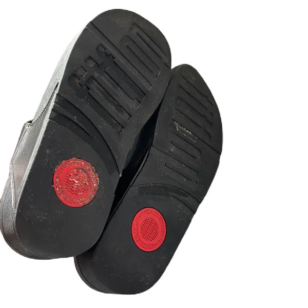 Fitflop Lulu‎ Glitter Womens Size 10 Black Glitter Top Thongs Flip Flop Sandals - Image 7