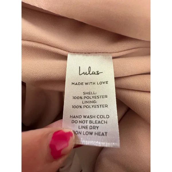 Lulus Faux Wrap XL Blush Pink Floral Satin Maxi Dress Romantic Wedding Guest - Image 7