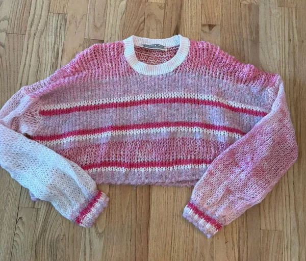 Kimchi Blue Pink Knit Sweater - Image 3