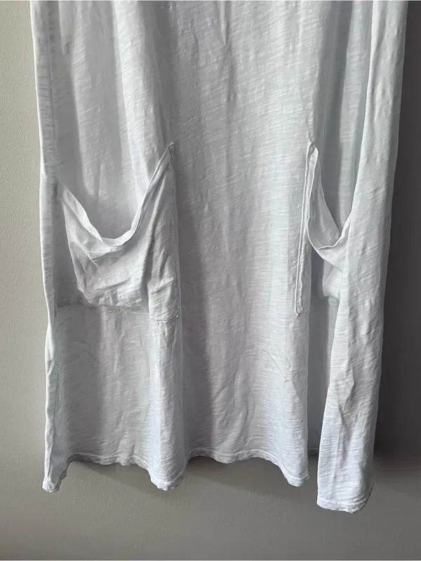 Fresh Produce Women’s 100% Cotton White Tank Dress Size Medium - Image 3