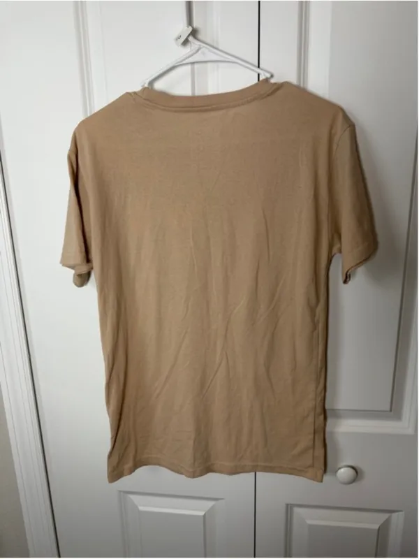 Disney Winnie the Pooh Beige Red Short Sleeve Tee S - Image 2