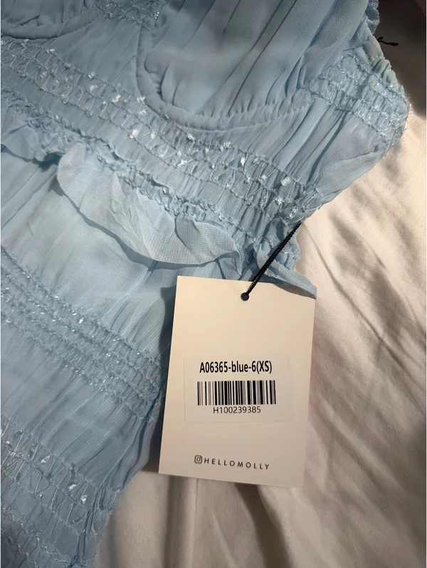 Hello Molly Dress Mini Blue Light - Image 7