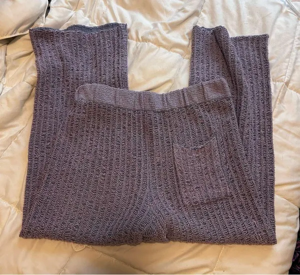 Free People Veronica Sweater Pants in Lavender Field Combo - Image 8