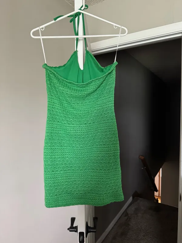 Shein Green Dress Mini Boho - Image 2