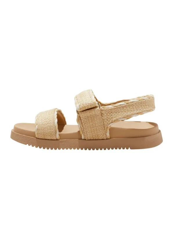 A New Day Womens Tilly Raffia Platform Footbed Sandals 92611752 Tan Brown 6M - Image 12