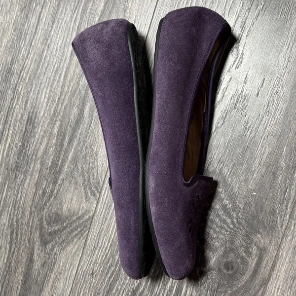 UGG Purple Suede Shearling Lined Australia Alloway‎ Slipper 6.5 - Image 7