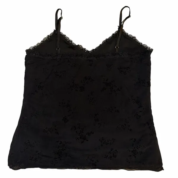 Brandy Melville Black Nicolette Lace Tank Top OS - Image 2