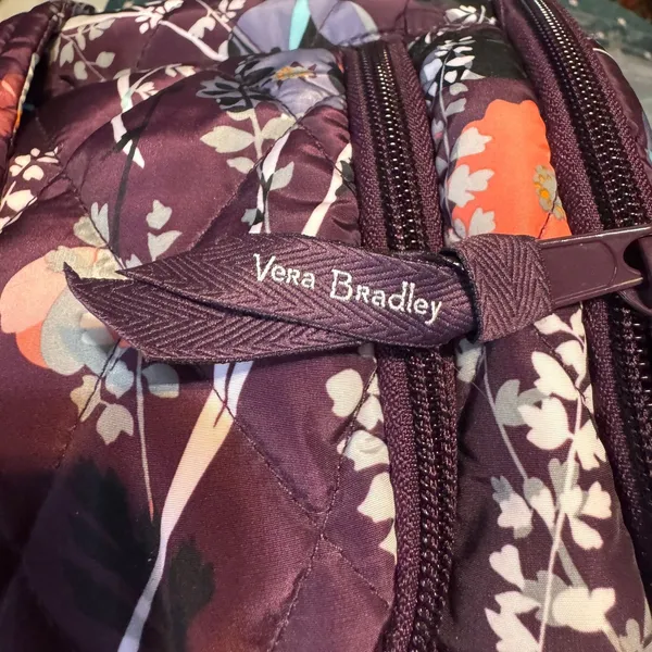 Vera Bradley Ultralight Active Duffel Bag Pressed Flowers Purple Travel Gym - Image 7