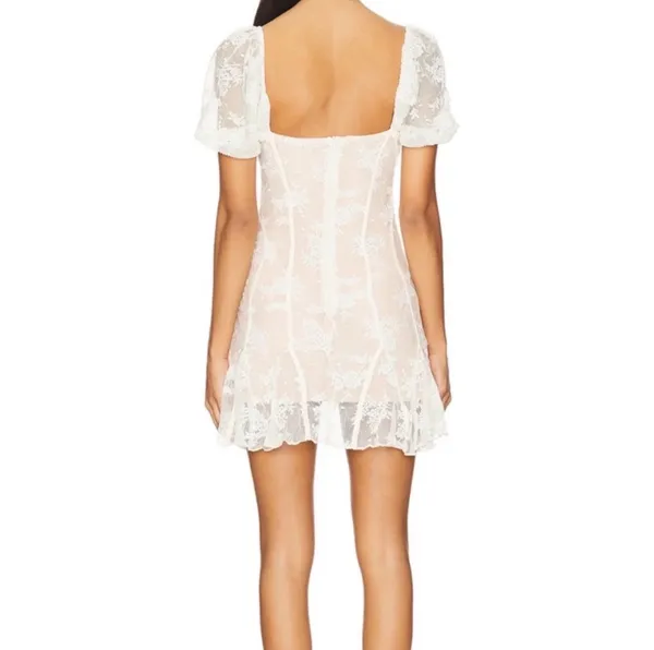 Revolve More To Come Dress Mini White - Image 3