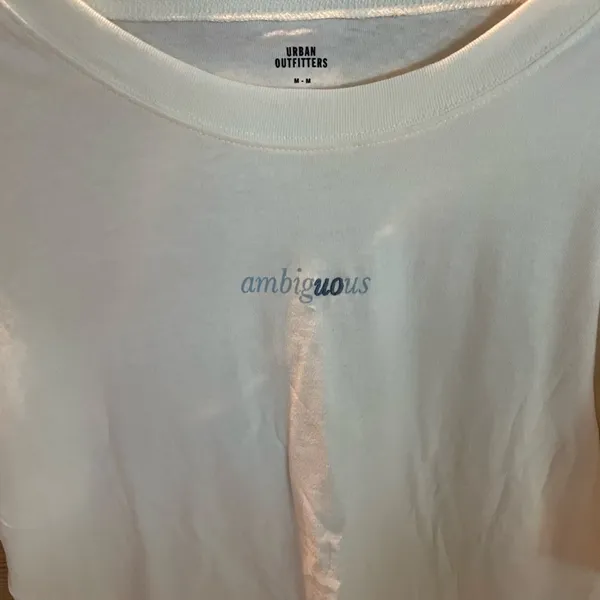 NWOT Urban Outfitters Ambiguous Cream Short Sleeve Tee Unisex size Medium - Image 5
