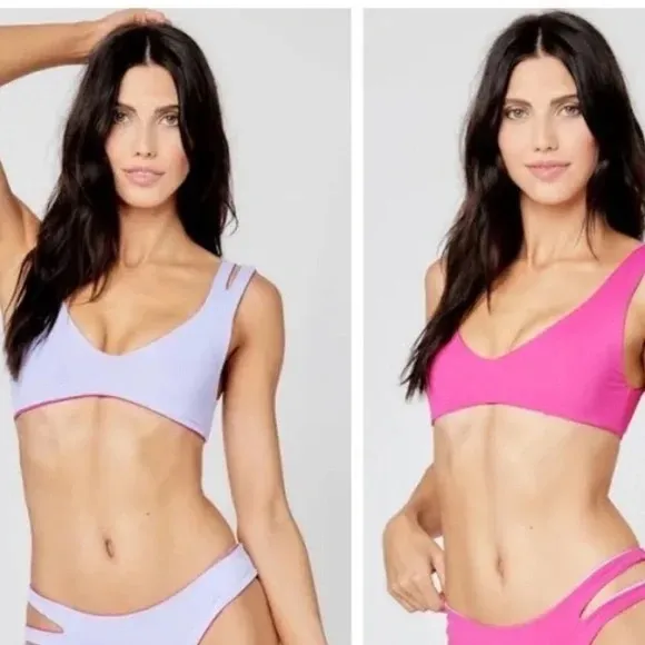 NWT L*Space One Wave Reversible Bikini Top - Image 2