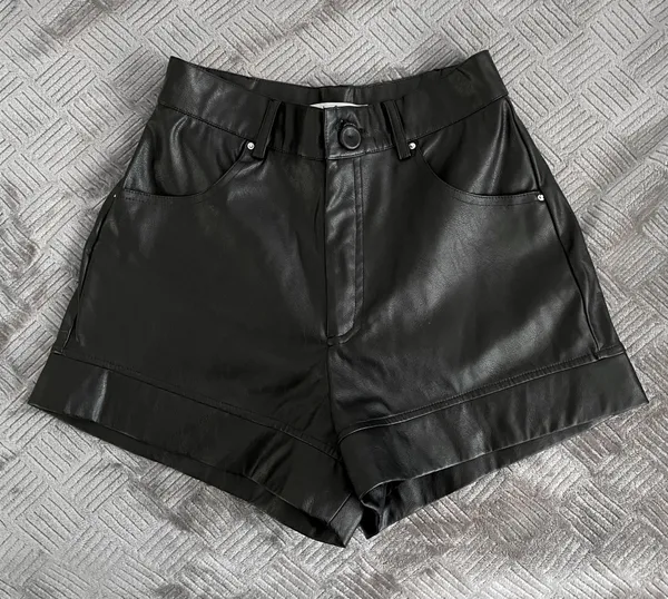 Revolve The Femm Faux Leather Shorts - Image 2