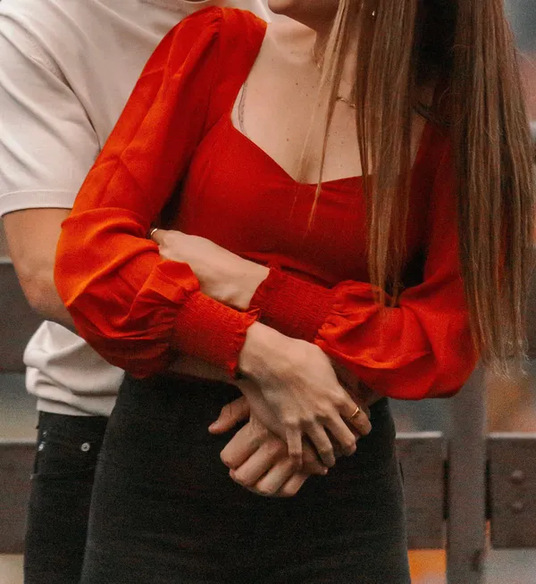 Abercrombie and Fitch Orange Long sleeve Top - Image 6