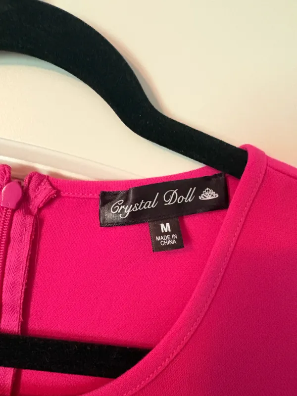 Crystal Doll Pink mini bow dress - Image 2