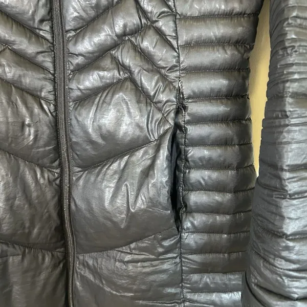 Bernardo‎ Women's Puffer Down Jacket Coat Zipper Front Hooded Black Size XS - Image 5
