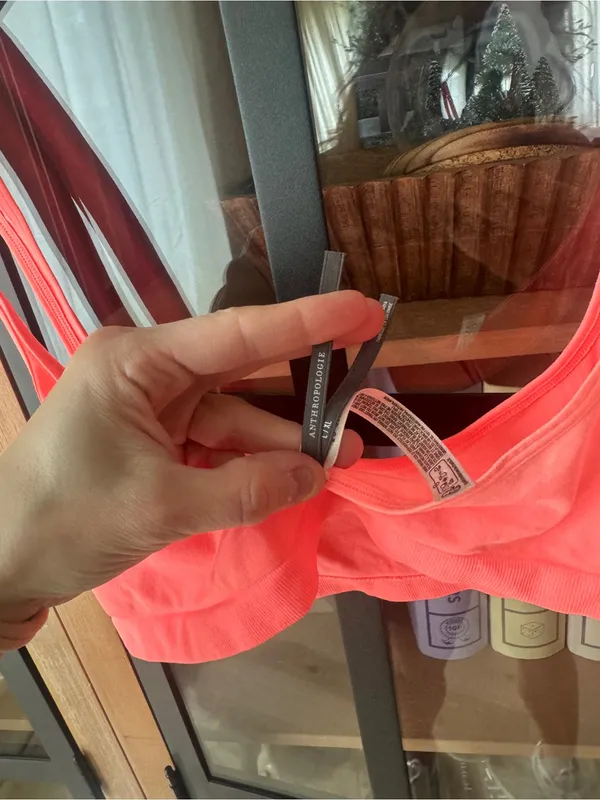 Anthropologie zero feel seamless neon bralette scoop neck the lyrebird stretchy - Image 3