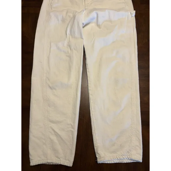 BDG Urban Outfitters Cream Carpenter Pants Size 27 Workwear Utility Chore Pants - Image 2