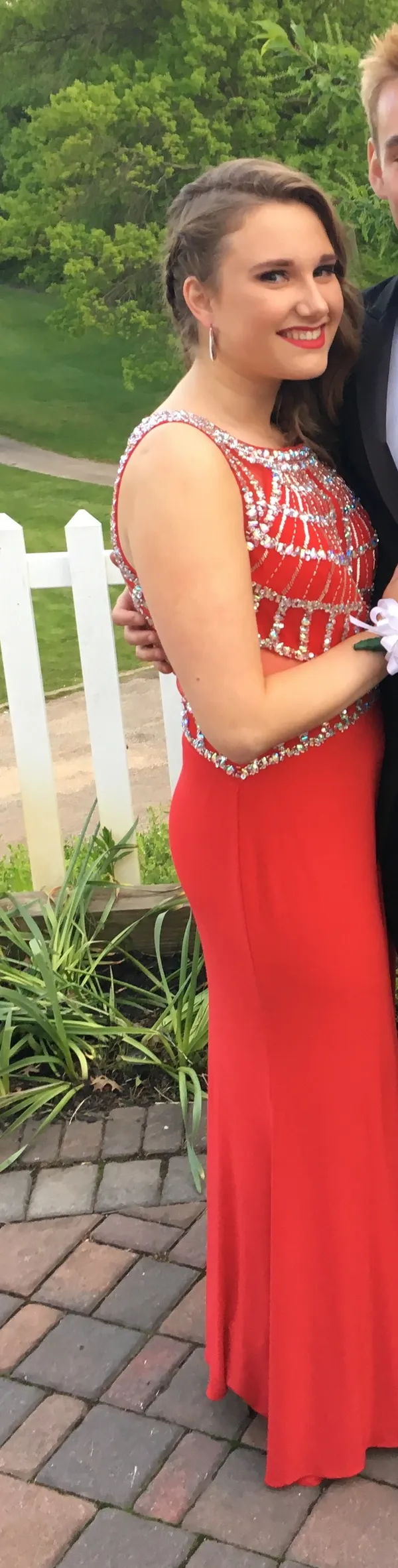 PromGirl Red A-lined dress - Image 3