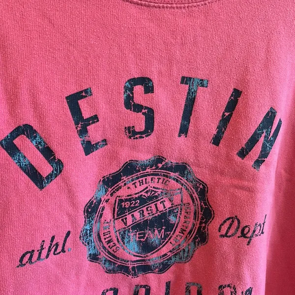 Comfy Sweatshirt Beach Florida Cotton Destin Pink Pullover Womens Medium - Image 6