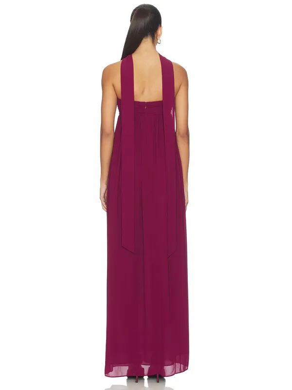 Lovers + Friends Soleil Gown in Wine - Image 2