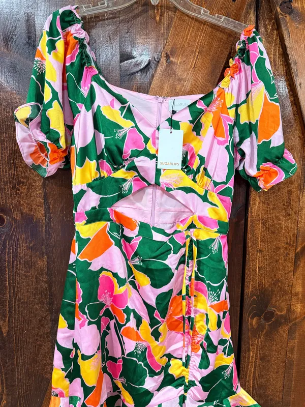 Sugarlips Floral Dress Midi - Image 4