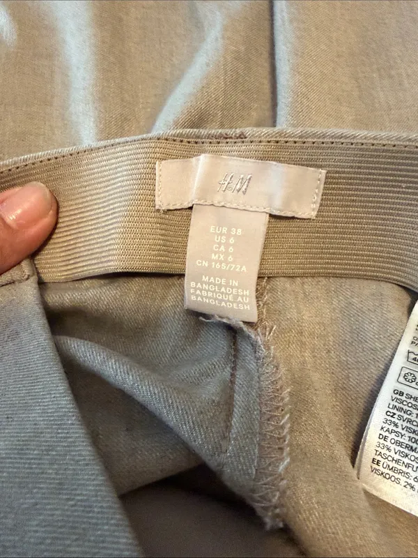 H&M Beige Wide-Leg Women's Pants - Image 10