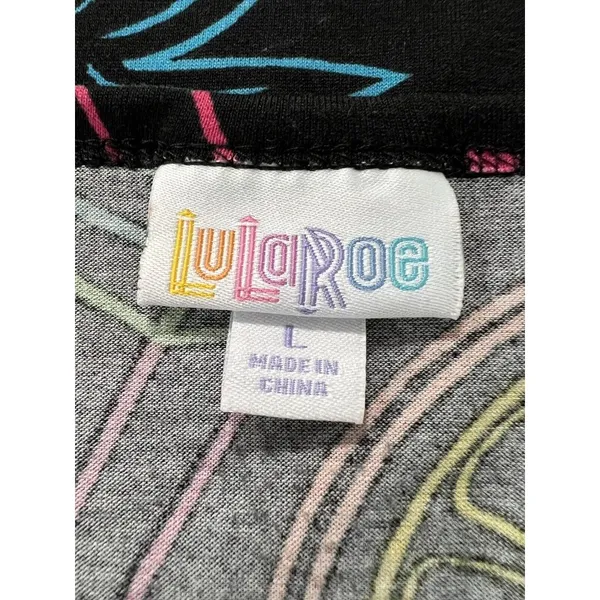 Lularoe Fruit Size‎ Large Classic T Shirt Neon Print Preppy Beach Travel Women - Image 6