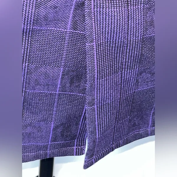 Smartthreads 1=1 Kansas State Wildcats Purple Plaid Knit Women’s Blazer Jacket - Image 7