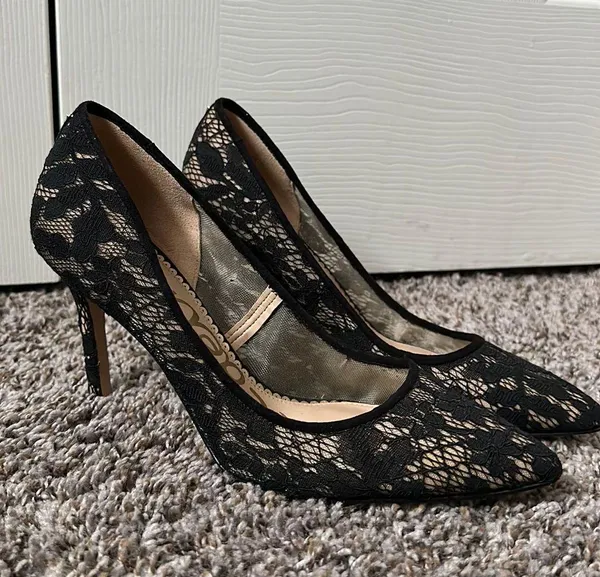 Lace Black High Heals. - Image 2