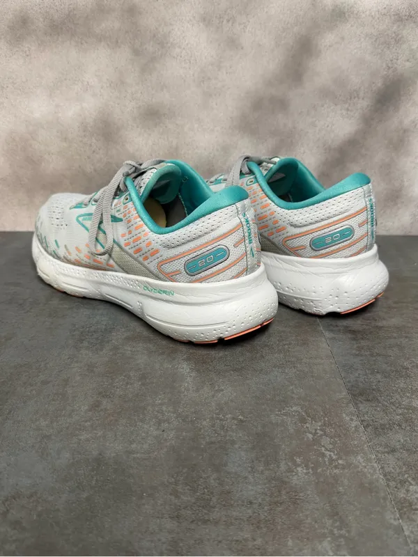 Brooks Glycerin 20 Women’s Wide Running Shoes Oyster/Latigo Bay/Coral Size 10.5D - Image 11