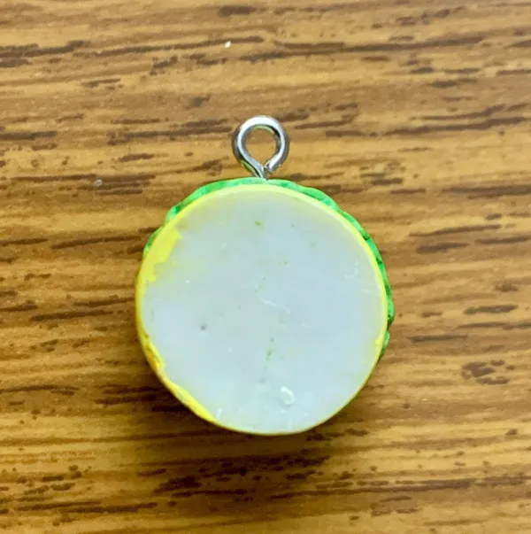 Cheeseburger Charm Pendant Yellow - Image 4