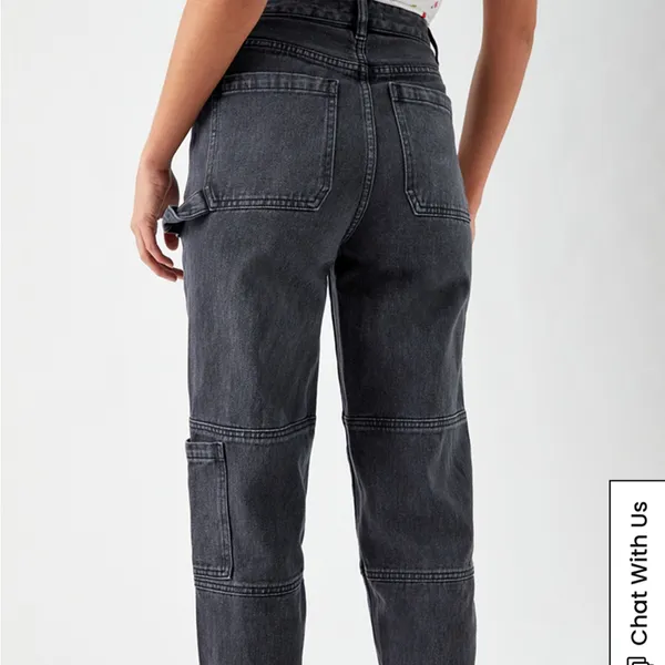 PacSun Black Cat 90’s Boyfriend Utility Jeans - Image 3