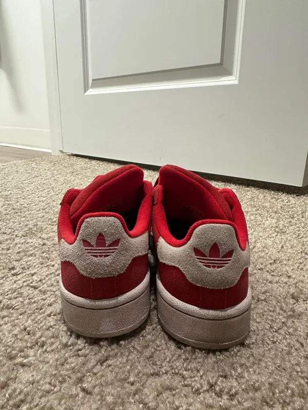 Red Adidas Campus Sneakers - Image 2