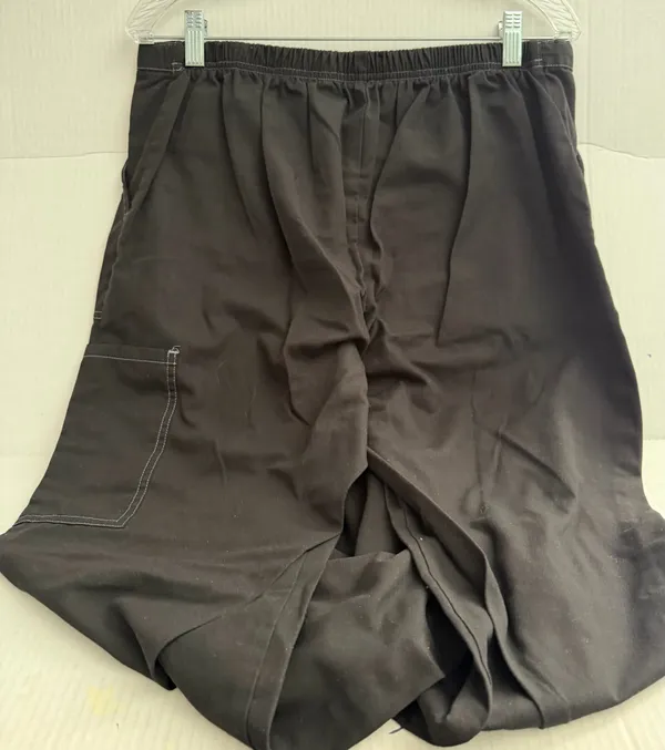 SB Scrubs Black Drawstring Scrub Pants with Pink Accents - Image 3