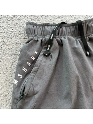 Gymshark Womens Grey Dual-Layer Athletic Training Shorts XS Compression Lining - Image 4