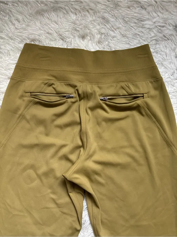 Athleta Women's Green Yellow High-Waist Joggers Size M - Image 9