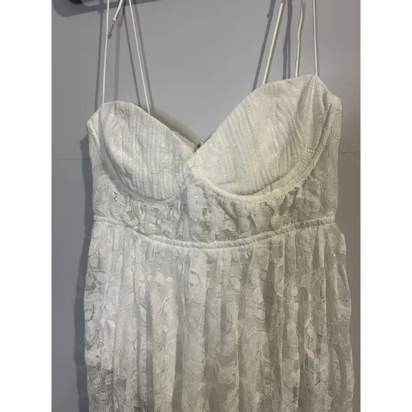 New For Love‎ and Lemons White Lace Lorena Maxi Dress Size Medium NWT Festival - Image 7