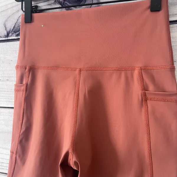 Aerie American Eagle Offline Rust Orange High Rise Bike Shorts - Image 4