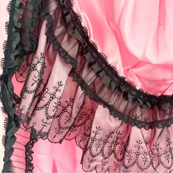 Moulin Rouge Inspired High-Low Corset Dress Burlesque Costume Size Large NEW - Image 9
