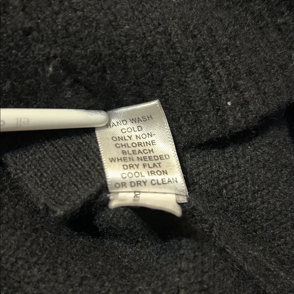 Banana Republic Black Ribbed Cardigan Size Medium Wool Cashmere Blend - Image 5