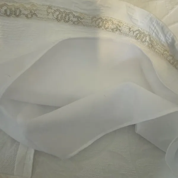 Lilly Pulitzer Cotton Shift Dress 0 White Floral Bell Sleeve‎ Matelasse Bridal - Image 7