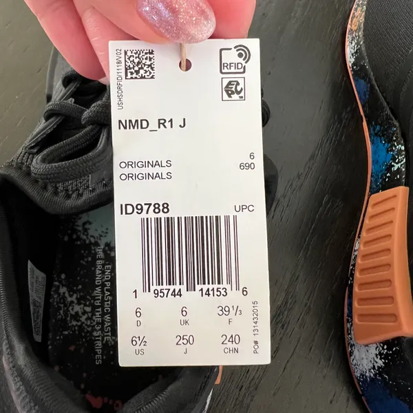 Adidas New NMD R1 J Coral Black - Image 9