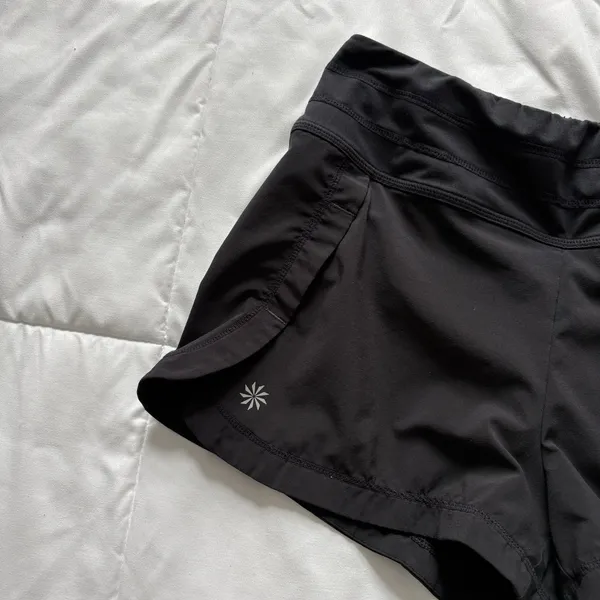 Athleta‎ Athletic Shorts Womens Small Lined Black Running Activewear Outdoor - Image 2