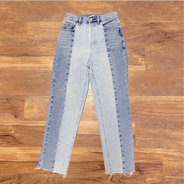 Pacsun Eco Two-Tone '90s Boyfriend Jeans High-rise Straight leg Size 24 - Image 3
